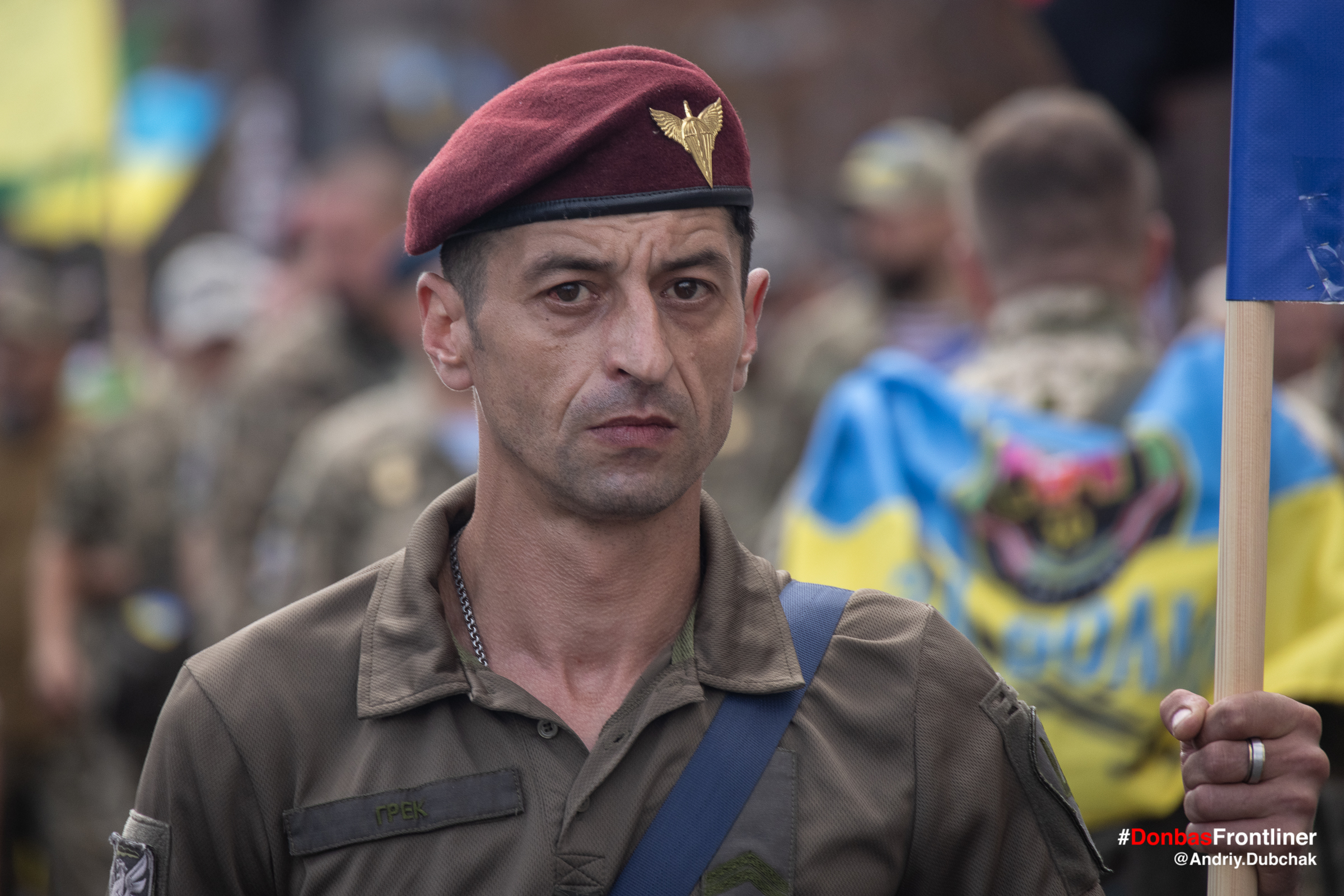Donbas Frontliner фото - марш ветеранів 2021
