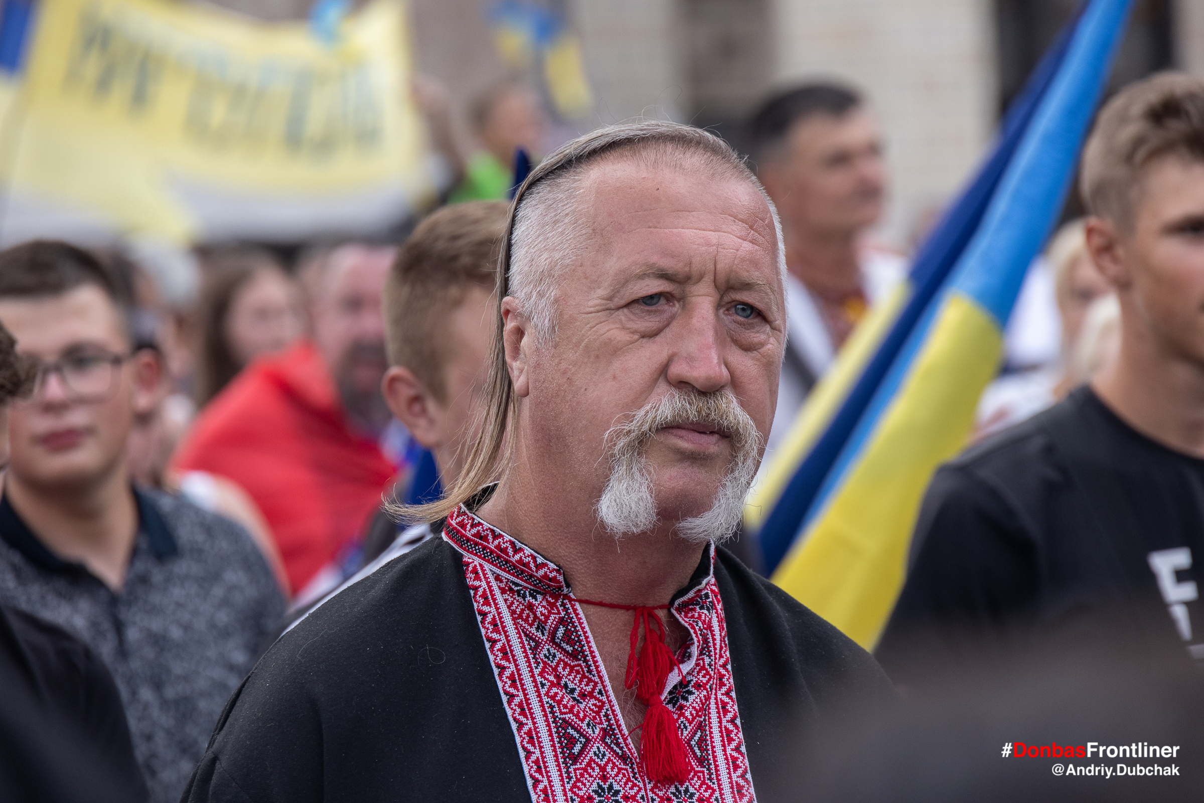 Donbas Frontliner фото - марш ветеранів 2021, козак