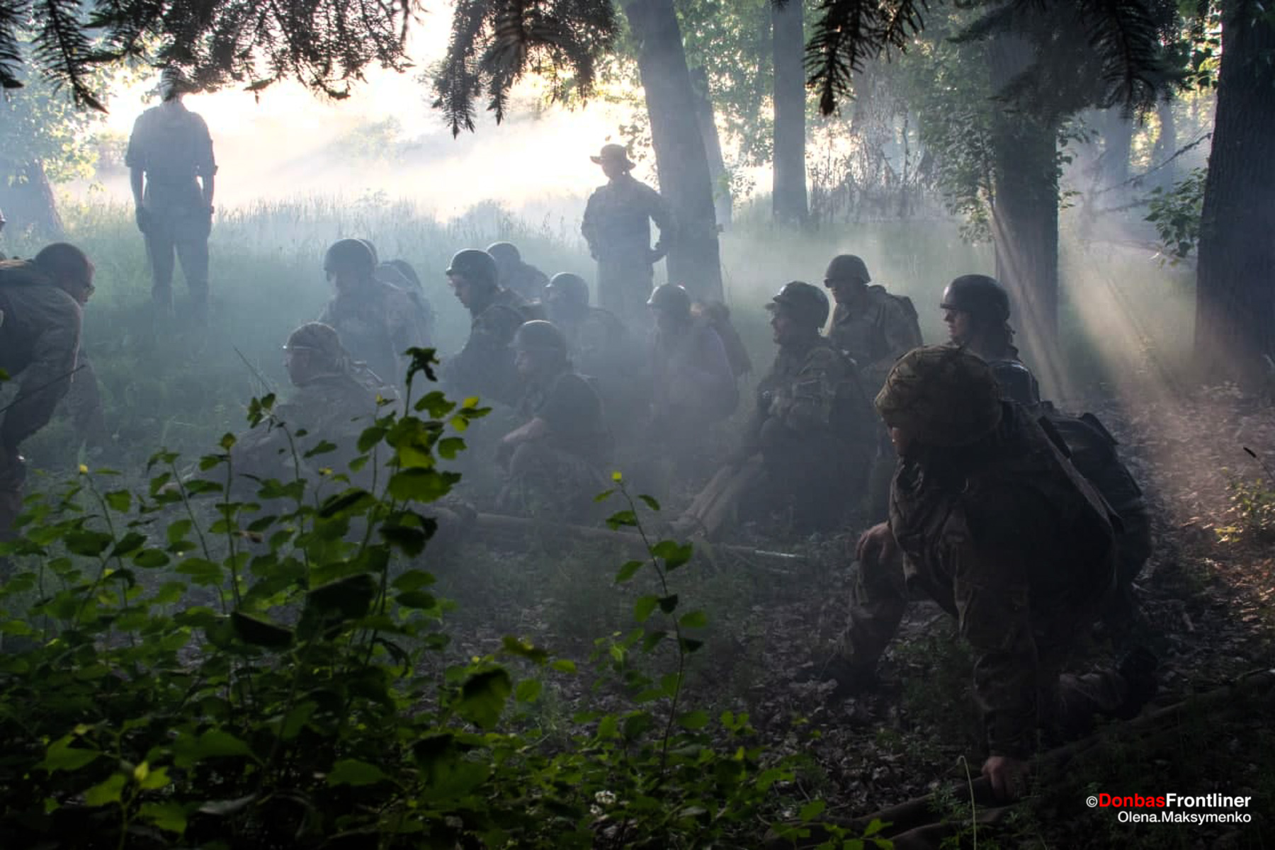 Ukraine War / Donbas Frontliner /  Hospitaliers paramedic cadets walkthrough of an evacuation using smokescreens