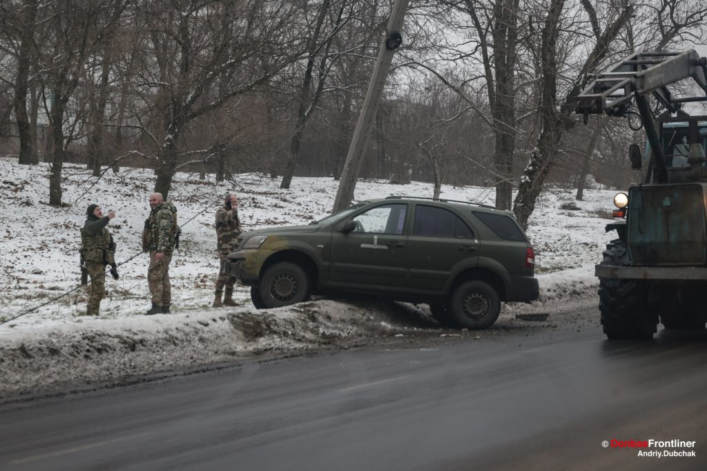 Donbas Frontliner, Russian Ukraine war, Andriy Dubchak, Kramatorsk, military car accident, ice road, frontine