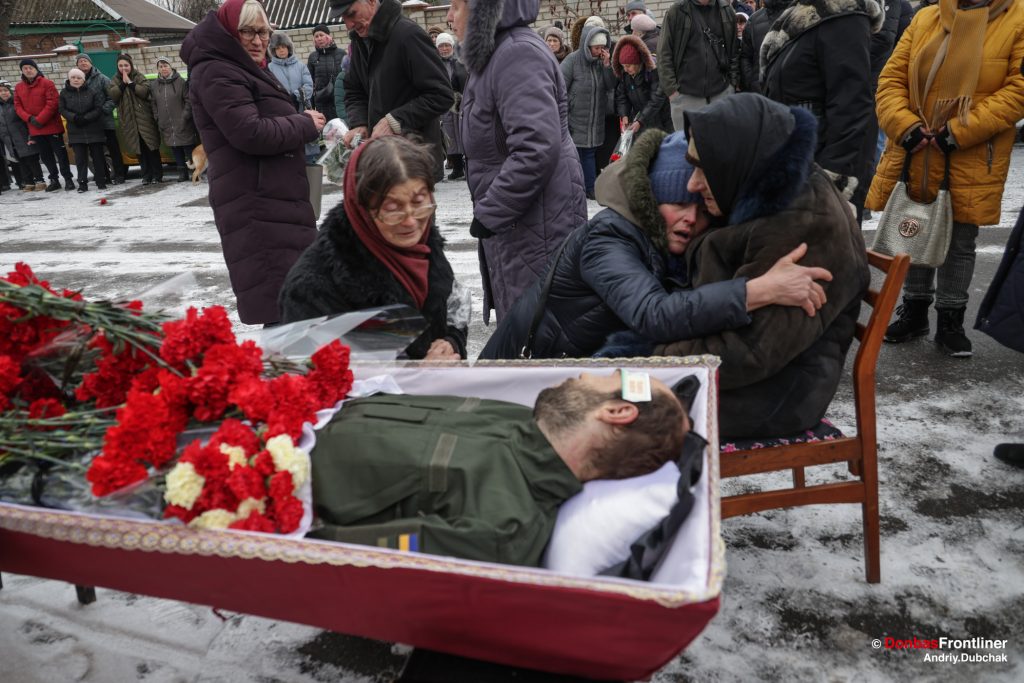 Donbas Frontliner / Ukraine War / Funeral Kharkiv / Killed soldier / Bakhmut / 