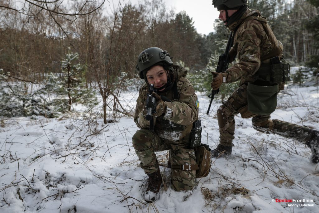 Ukraine war / Donbas Frontliner / Russian Freedom legion fighter / training / gun / M-16 / Andriy Dubchak