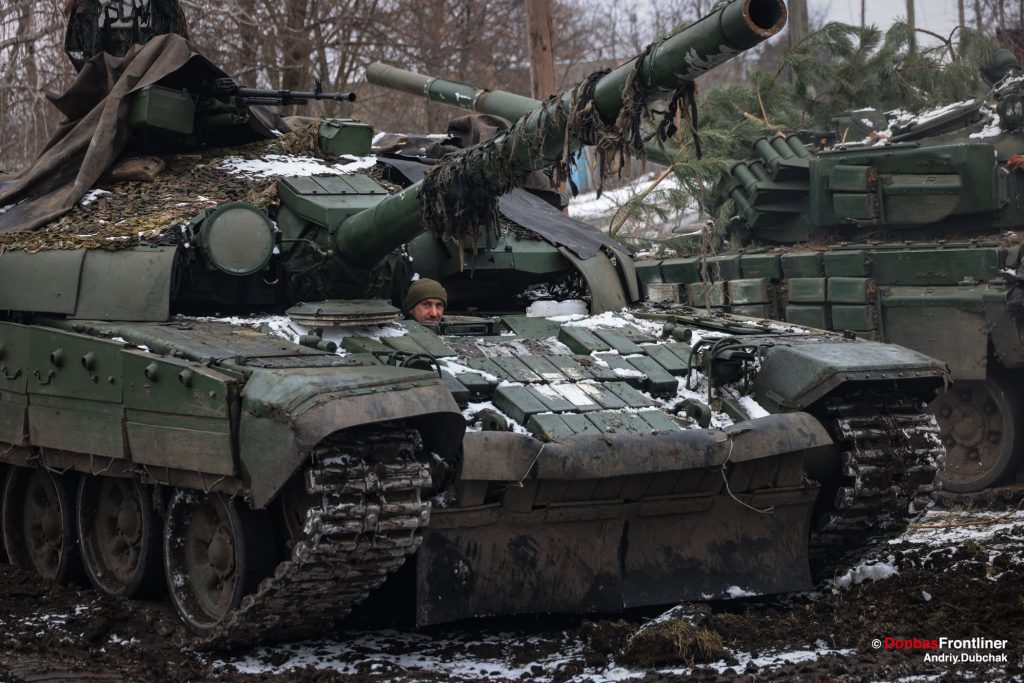 Donbas Frontliner, Ukraine war, Andriy Dubchak, tank, army, Luhansk, front, shell