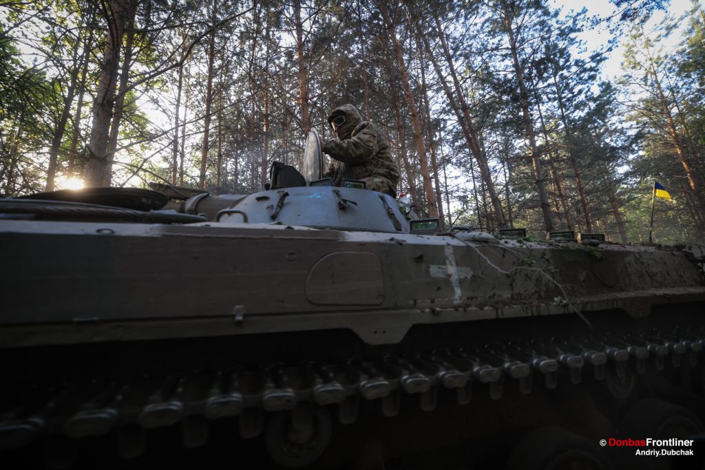 Donbas Frontliner / Andriy Dubchak / BMP / forest /  Luhansk region / Ukraine War