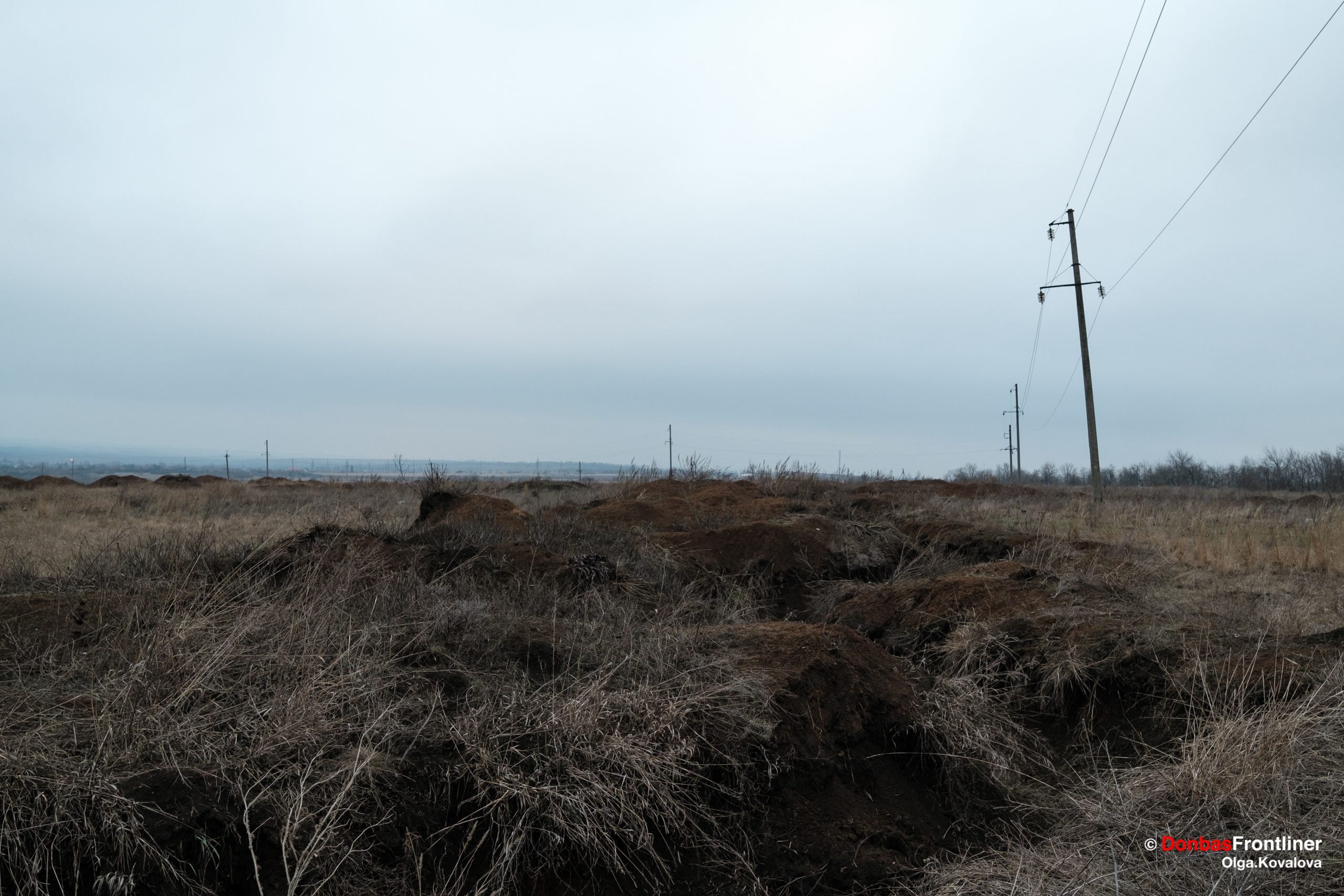 Покинуті вогневі позиції на Донеччині, Україна, 22 грудня 2023 року.